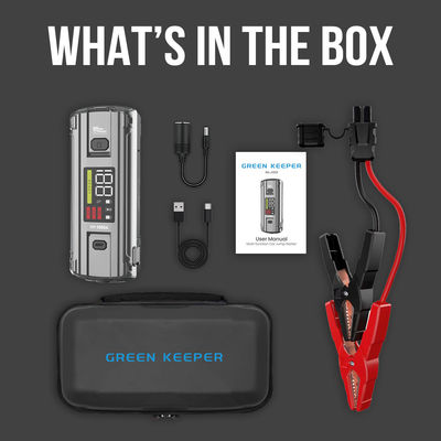 Multifunctionele 4 in 1 nood PD 65W 3000A Piekstroom Batterij Booster Power Bank Jump Starter