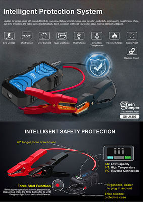 Motor start 16000mAh Car Jump Starter Power Bank 2000A 12V Draagbare batterij oplader