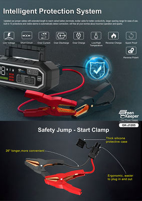 Jump Start Alle gas of 10,0L diesel auto met 4000A batterij Jump Starter en USB-uitgang
