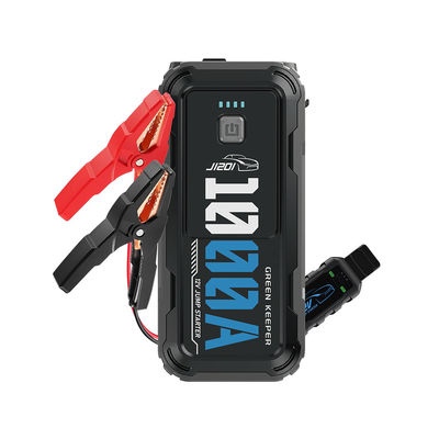 Multifunctie 1200A Peak Mini Car Jump Starter met luchtcompressor en digitaal scherm