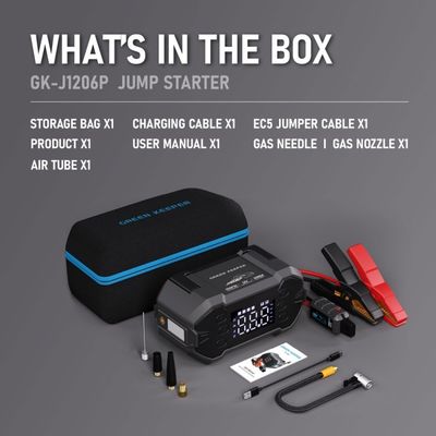 12V Type-C Input Green Keeper UltraSafe 3000A Autobattery Booster met luchtcompressor