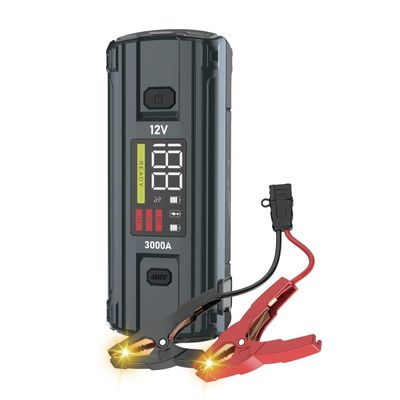 LCD-schermfunctie UltraSafe 12V 24V 3000A Batterij Booster Pack Voor Car Jump Starter
