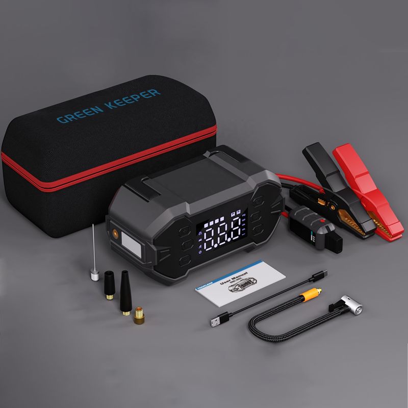 QC 18W Type-C Input Draagbare oplaadbare springstarter met ingebouwde batterijbooster